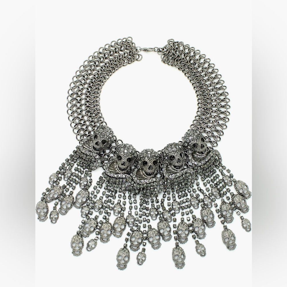 🩶EYE CANDY LOS ANGELES SKULL MY NECK NECKLACE - NWT🩶